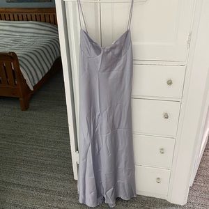 Long thin-strap slip dress
